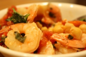 shrimp and garbonzo
